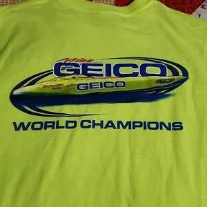 T-Shirt Geico - Taille M Homme - Bleu - Marque Gildan - Occasion Très Bon État